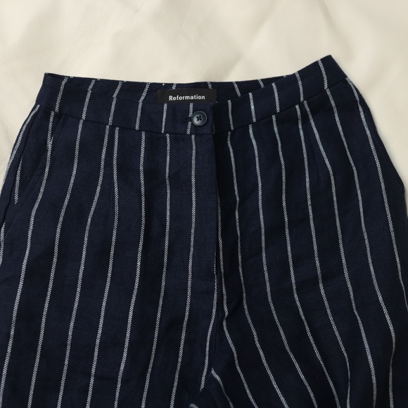 Reformation Verano Striped Linen Pants - Picture 8 of 8